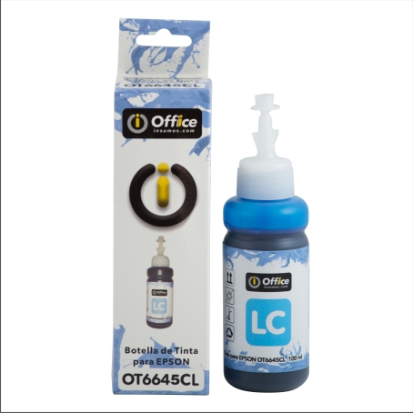TINTA ALT P/EPSON 100CC BLISTER E CYAN LIGTH OT6645CL CON APLICADOR OT6645CL OFFICEINSUMOS.COM